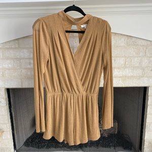 Shimmery Romper with keyhole back
